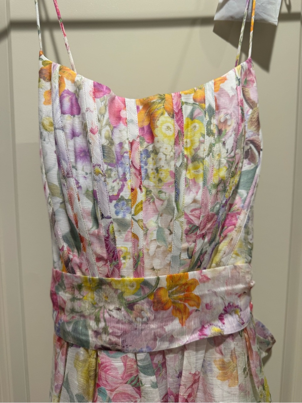 Zimmermann Pastel Floral Midi Dress - Picture 8 of 10